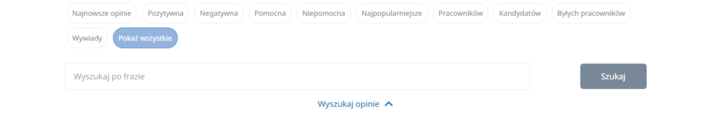 Usuwanie profilu GoWork – Opcja wyszukiwania opinii GoWork.