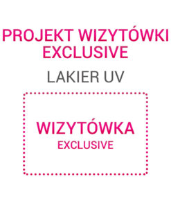 Wizytówka EXCLUSIVE Lakier UV