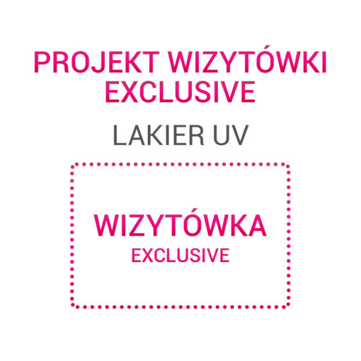 Wizytówka EXCLUSIVE Lakier UV