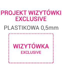 Wizytówka EXCLUSIVE Plastikowa 0,5mm