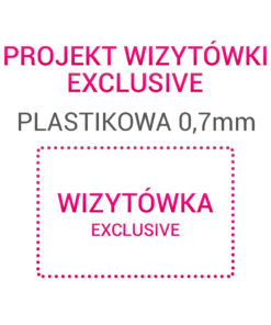 Wizytówka EXCLUSIVE Plastikowa 0,7mm