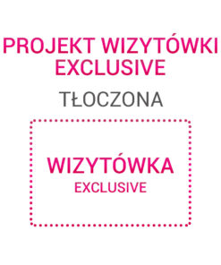 Wizytówka EXCLUSIVE tłoczona