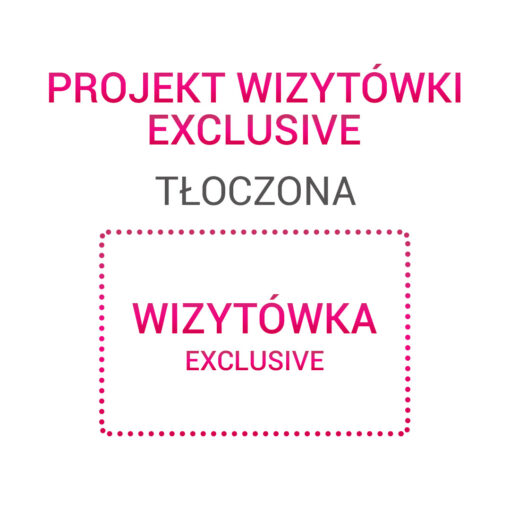 Wizytówka EXCLUSIVE tłoczona