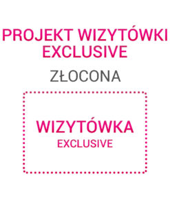 Wizytówka EXCLUSIVE złocona