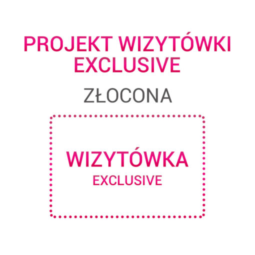 Wizytówka EXCLUSIVE złocona