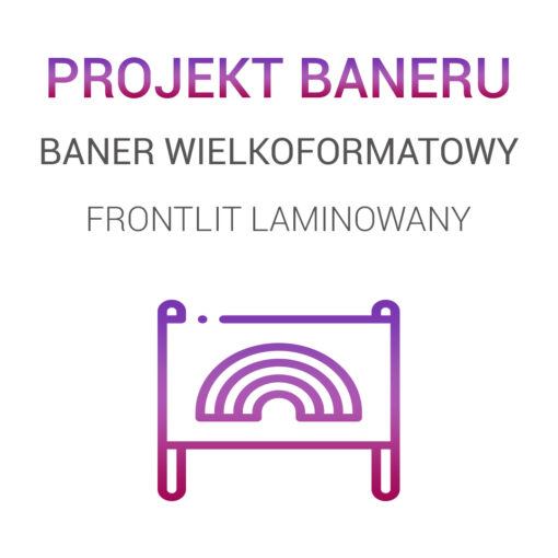 Baner wielkoformatowy frontlit laminowany