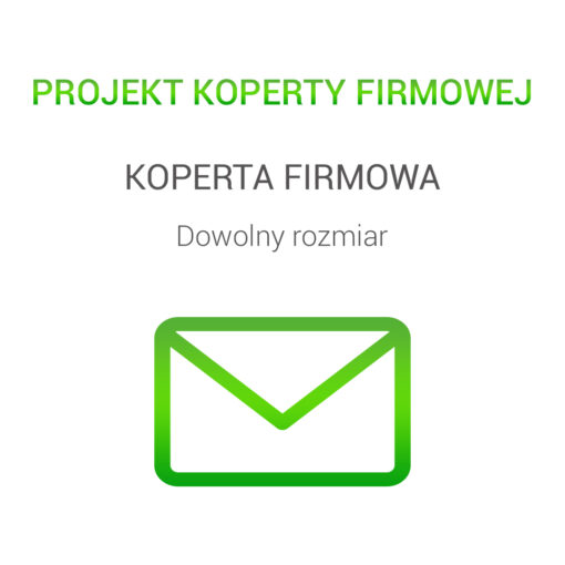 Projekt graficzny koperty firmowej