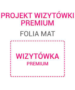 Wizytówka PREMIUM folia mat