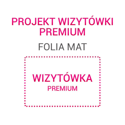 Wizytówka PREMIUM folia mat