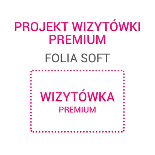 Wizytówka PREMIUM folia soft