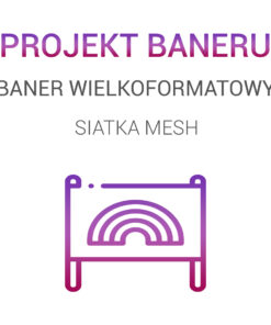 Baner wielkoformatowy siatka mesh