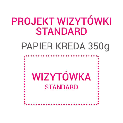 Wizytówka STANDARD papier kreda