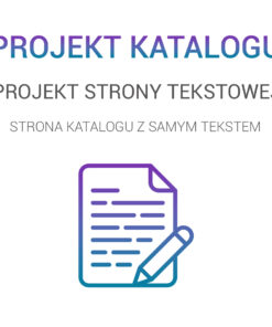 projekt strony tekstowej