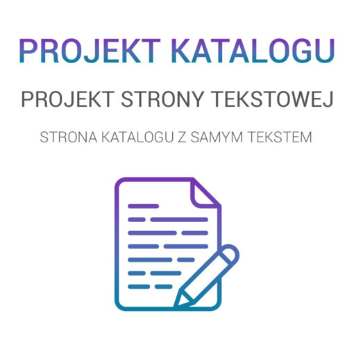 projekt strony tekstowej