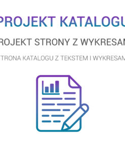 projekt strony tekstowej z wykresami