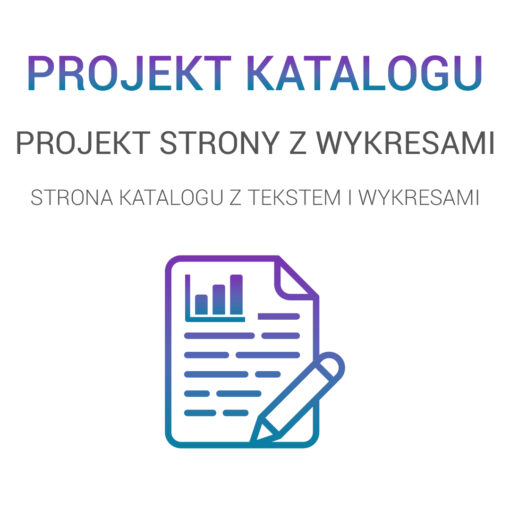 projekt strony tekstowej z wykresami