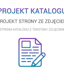 projekt strony tekstowej ze zdjęciem