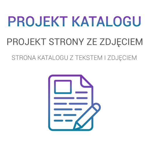 projekt strony tekstowej ze zdjęciem