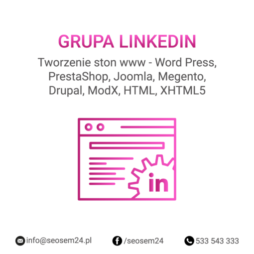 Grupa Linkedin Tworzenie stron www