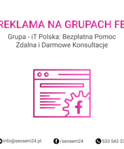 Grupa Facebook - iT Polska: Bezpłatna Pomoc Zdalna i Darmowe Konsultacje