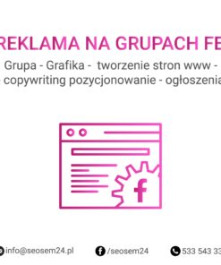 Grupa Facebook - Grafika - tworzenie stron www - copywriting pozycjonowanie - ogłoszenia