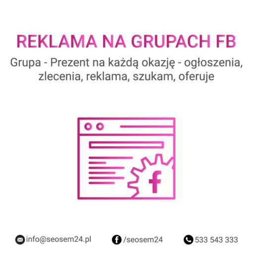 Grupa Facebook - Prezent na każdą okazję - ogłoszenia, zlecenia, reklama, szukam, oferuje