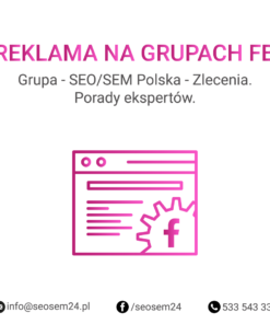 Grupa Facebook - SEO/SEM Polska - Zlecenia. Porady ekspertów.