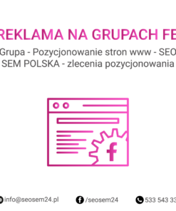 Grupa Facebook - Pozycjonowanie stron www - SEO SEM POLSKA - zlecenia pozycjonowania