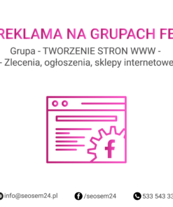 Grupa Facebook - TWORZENIE STRON WWW - Zlecenia, ogłoszenia, sklepy internetowe