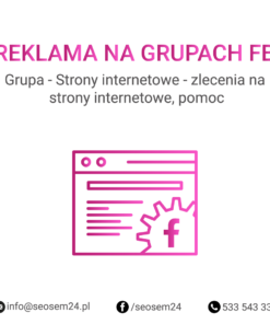 Grupa Facebook - Strony internetowe - zlecenia na strony internetowe, pomoc