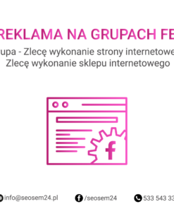 Grupa Facebook - Zlecę wykonanie strony internetowej - Zlecę wykonanie sklepu internetowego