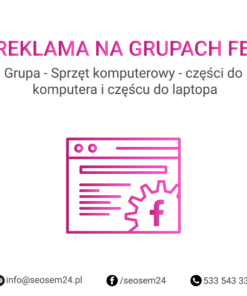 Grupa Facebook - Sprzęt komputerowy - części do komputera i części do laptopa