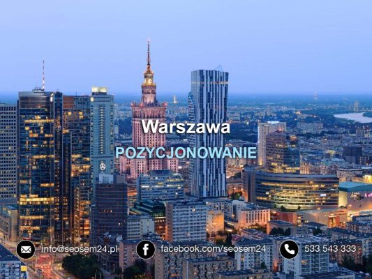 POZYCJONOWANIE Warszawa