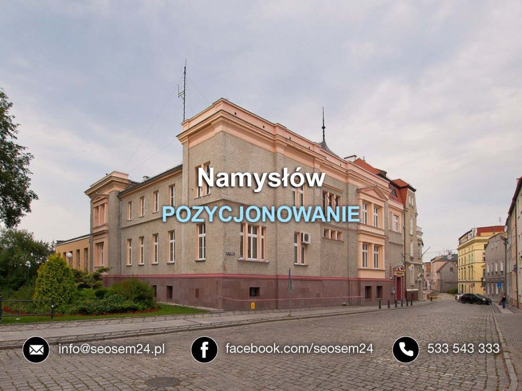 Pozycjonowanie Namysłów