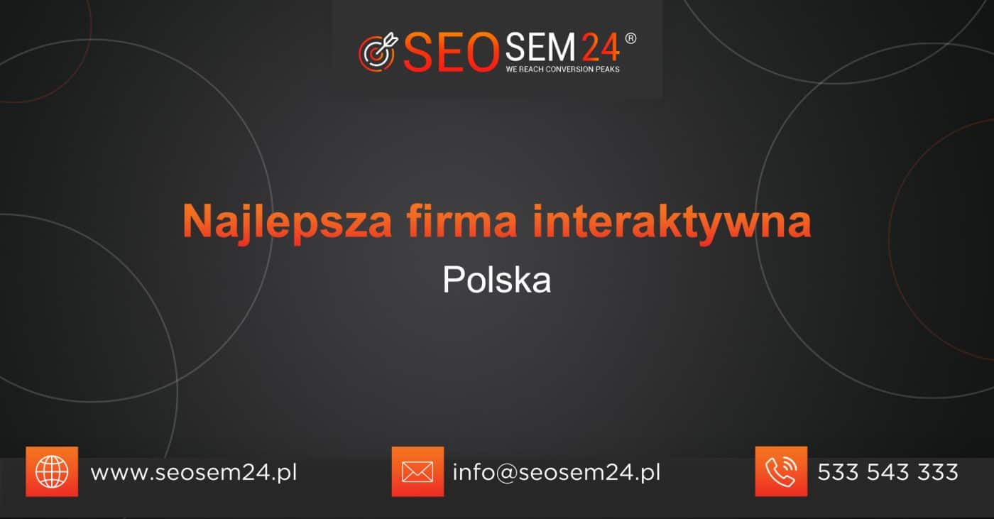 Najlepsza firma interaktywna w Polsce