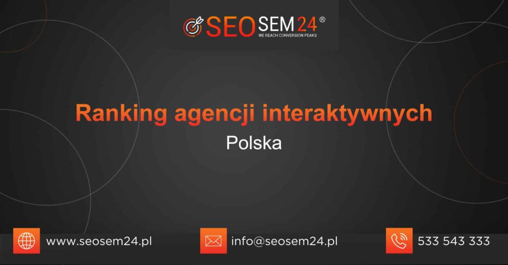 Ranking agencji interaktywnych - Najlepsza agencja interaktywna - grafika