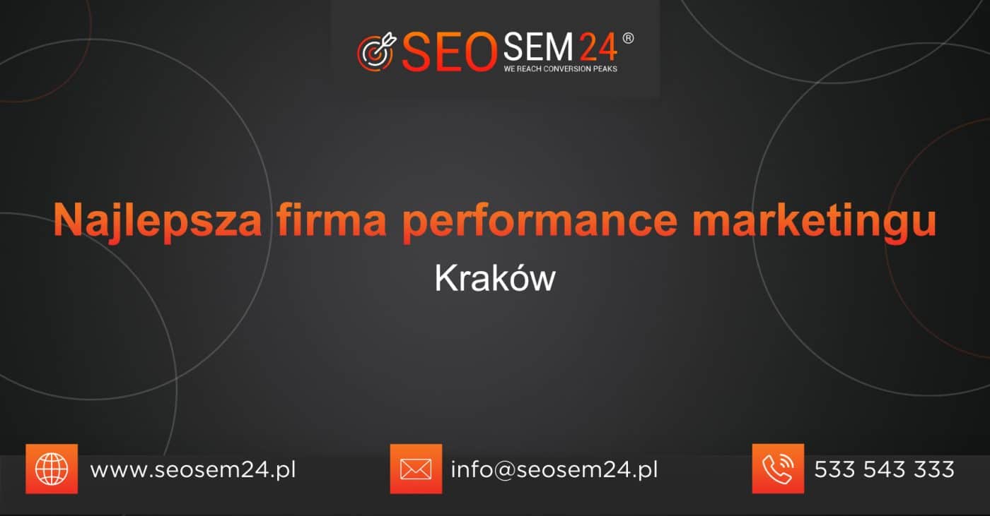 Najlepsza firma performance marketingu Kraków