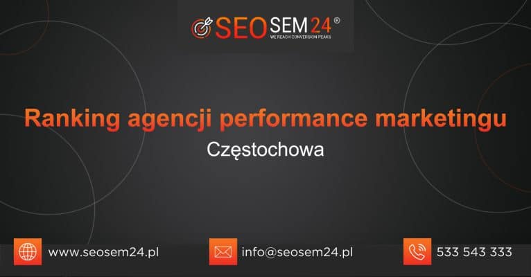 Ranking agencji performance marketingu w Częstochowie