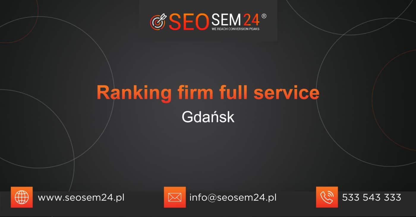 Ranking firm Full Service w Gdańsku