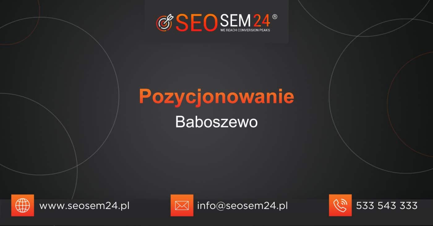 Pozycjonowanie Baboszewo