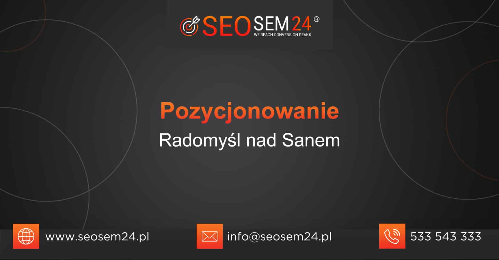 Pozycjonowanie Radomyśl nad Sanem