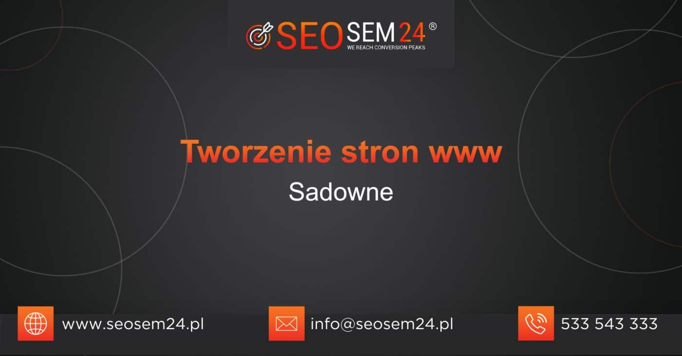 Tworzenie stron www Sadowne
