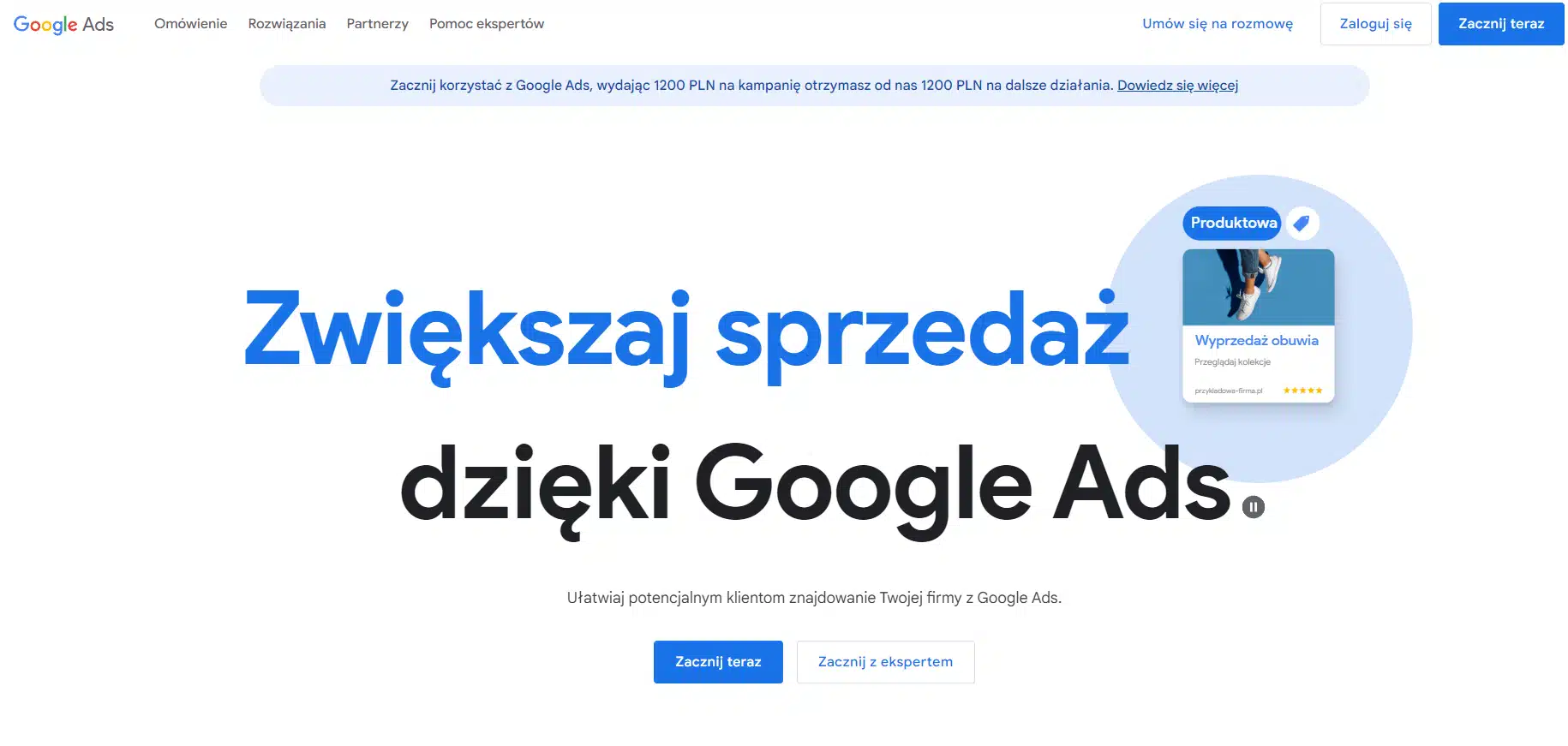 Google Ads - reklamy internetowe w wyszukiwarce Google