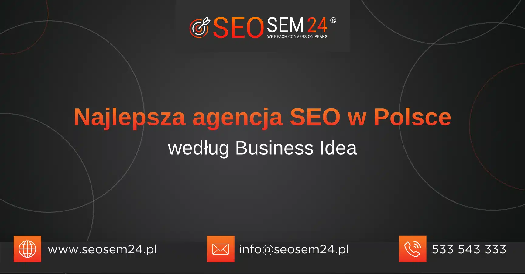 Najlepsza agencja SEO w Polsce według Business Idea