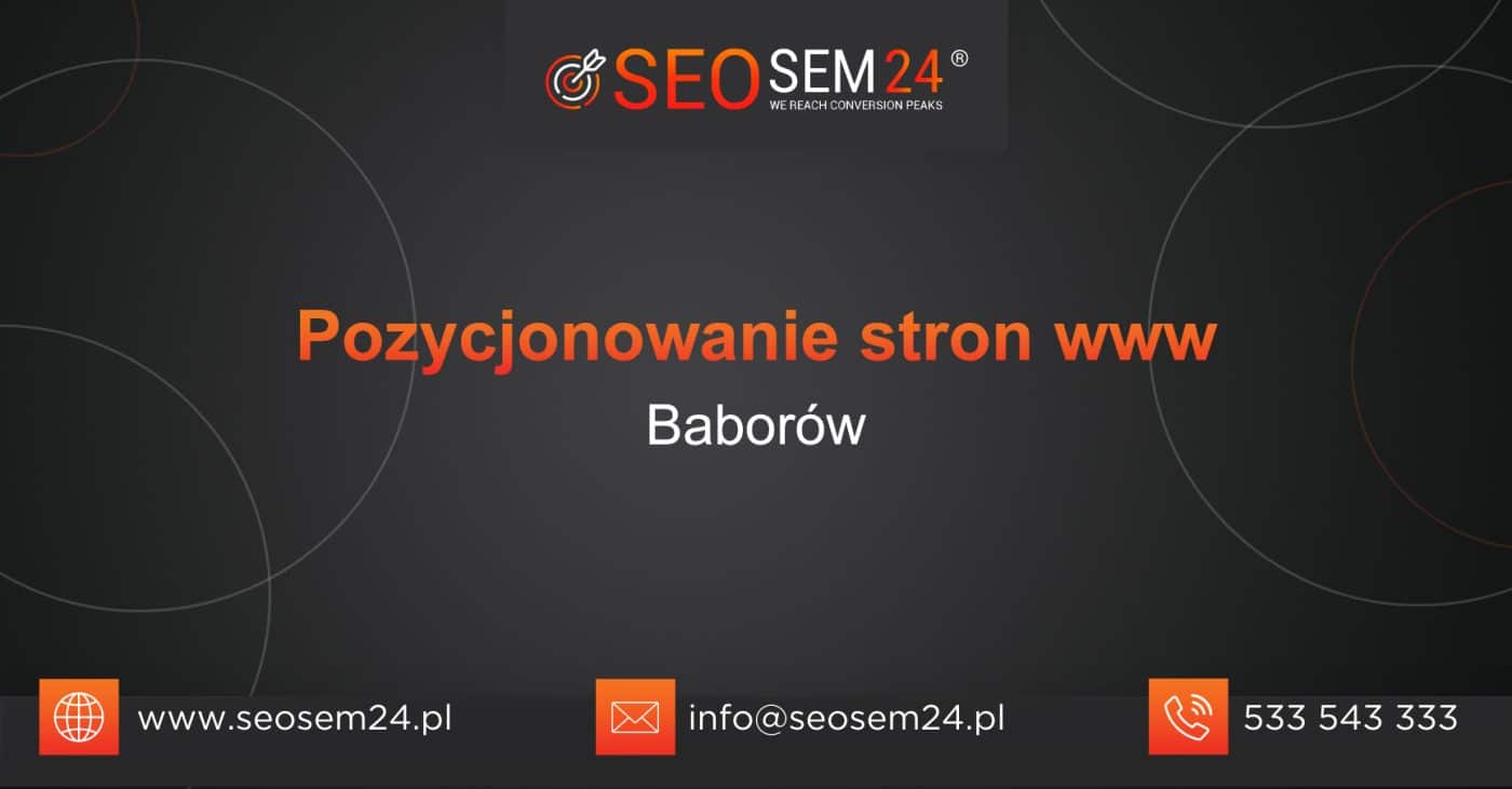 Pozycjonowanie stron www Baborów