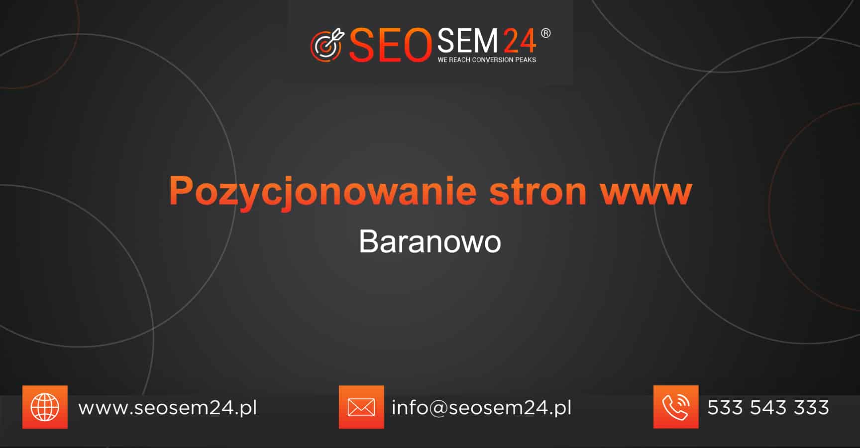 Pozycjonowanie stron www Baranowo