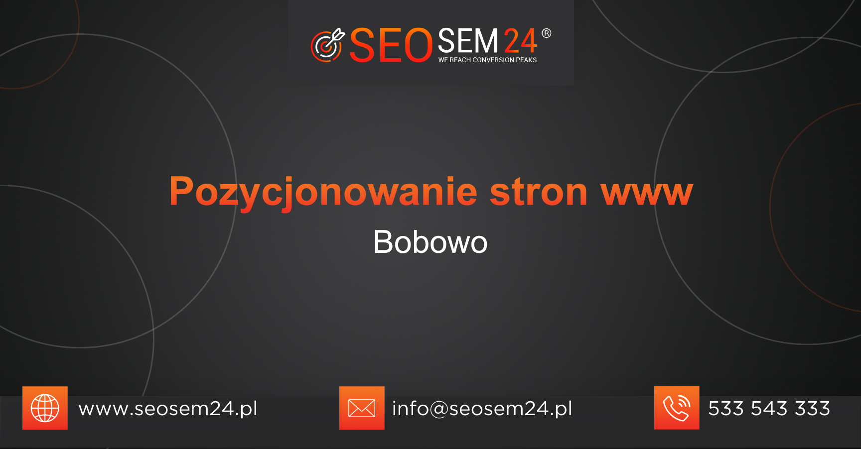 Pozycjonowanie stron www Bobowo