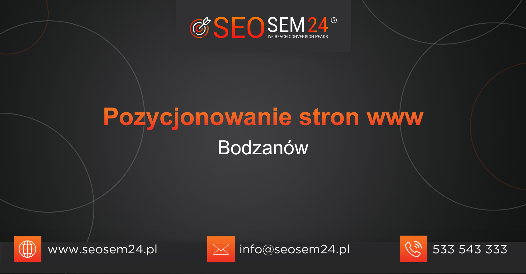 Pozycjonowanie stron www Bodzanów