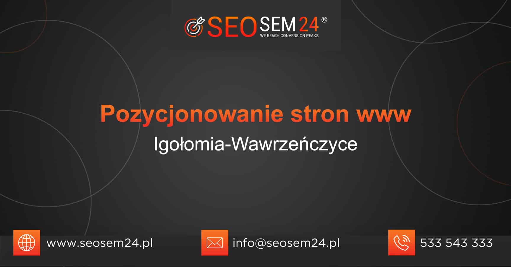 Pozycjonowanie stron www Igołomia-Wawrzeńczyce