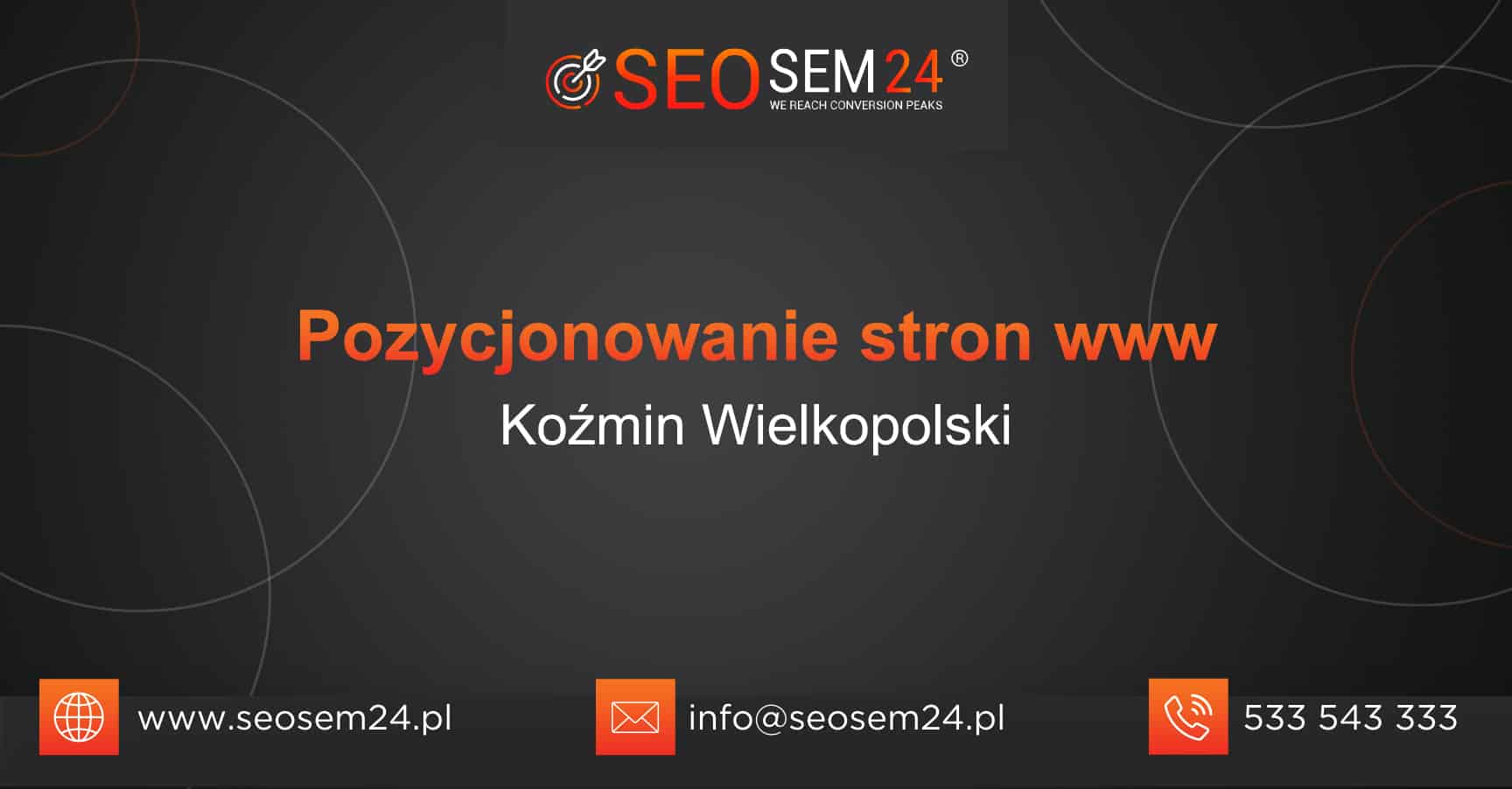 Pozycjonowanie stron www Koźmin Wielkopolski